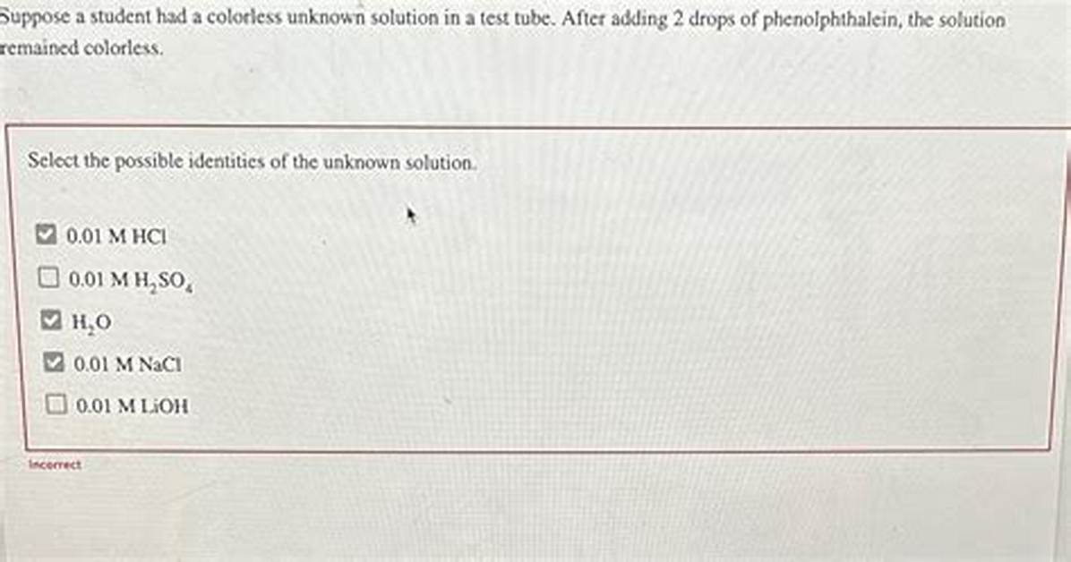 What's a Colorless Solution?