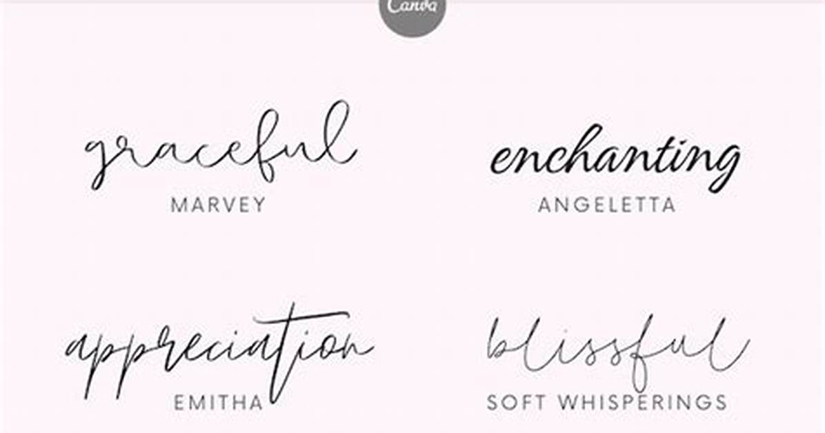 What's a Good Cursive Font?