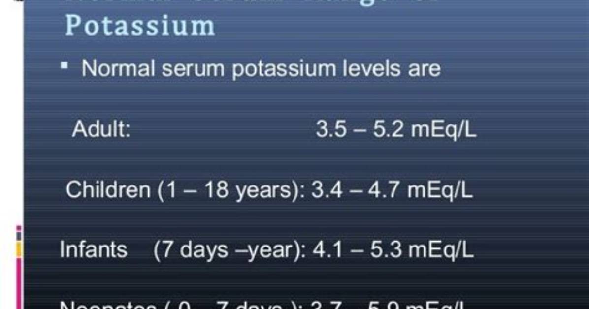 What's a Normal Potassium Level?