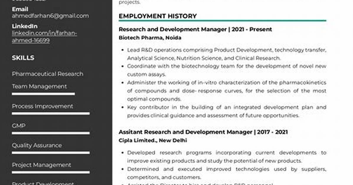 What's a R&D Manager?