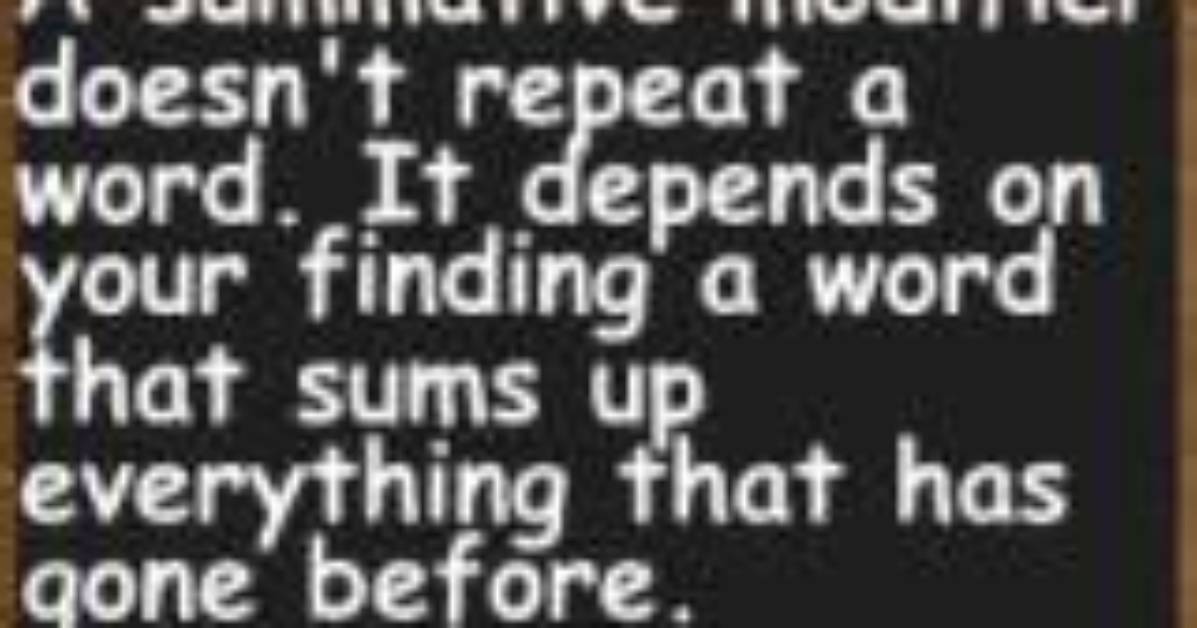 What's a Resumptive Modifier?