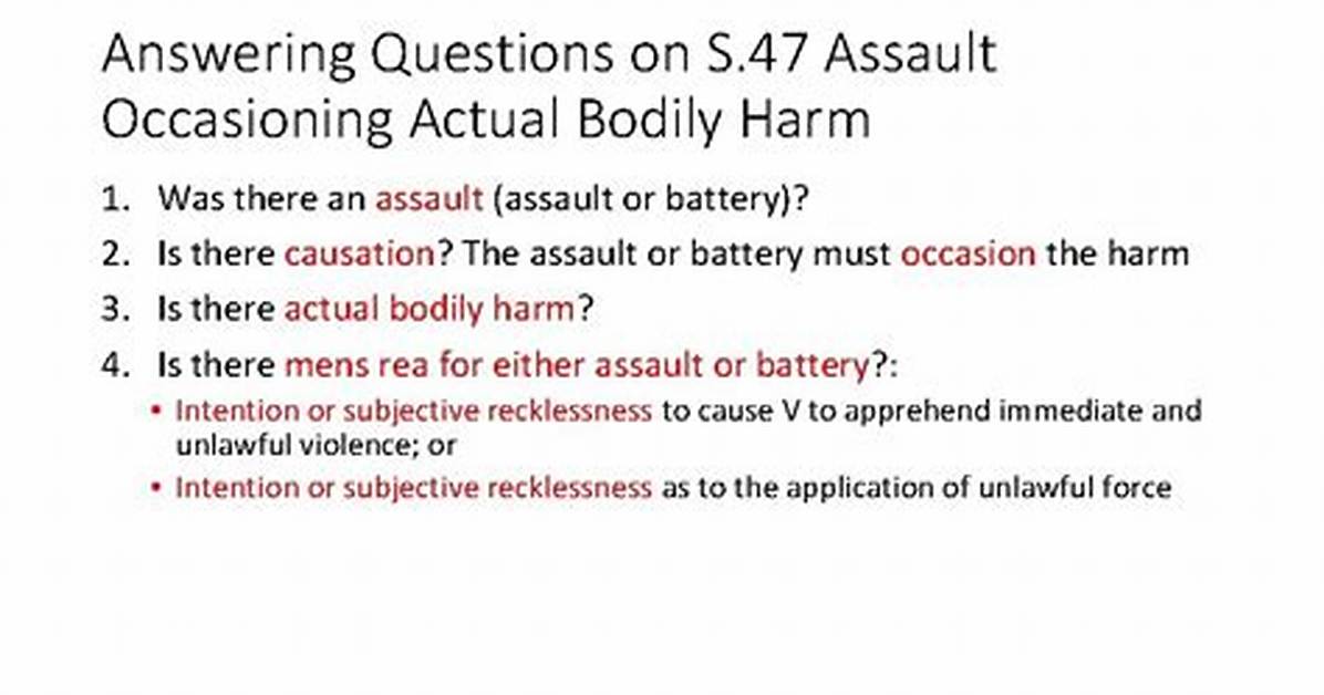 What's a Section 47 Assault?
