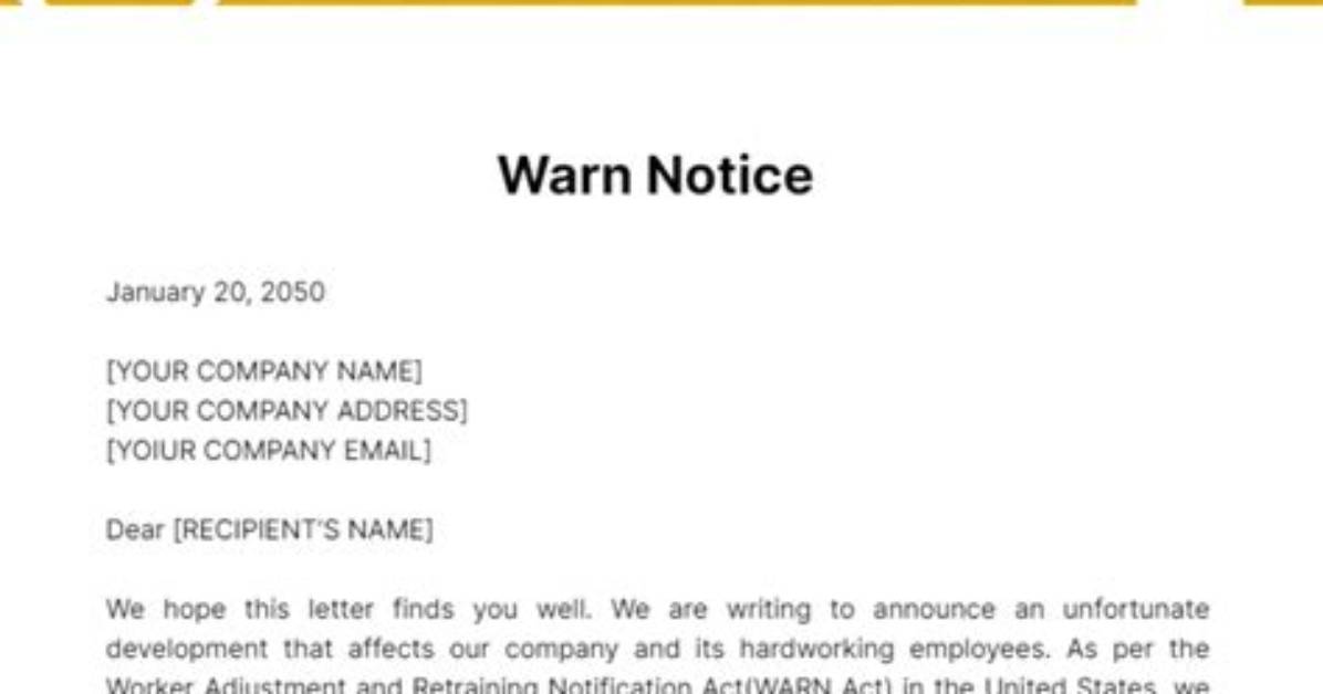 What's a Warn Notice?