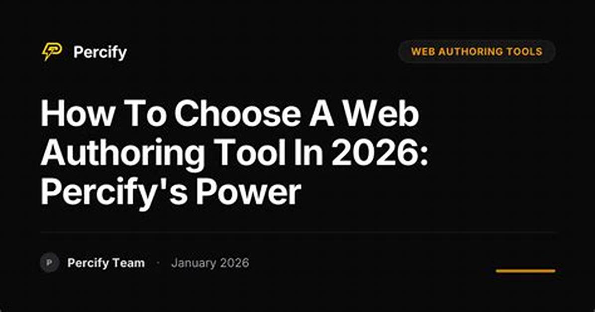 What's a Web Authoring Tool?