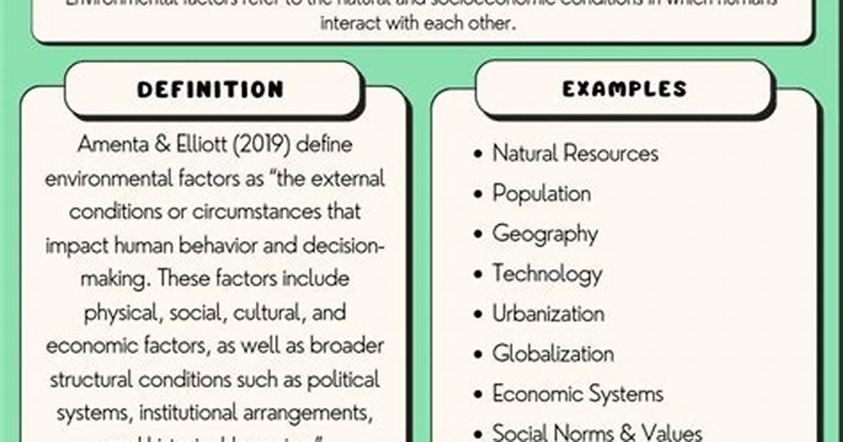 What's an Environmental Factor?