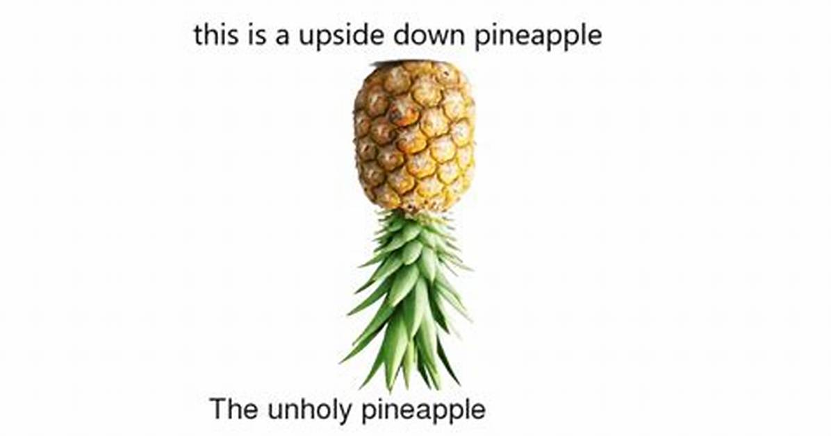 What's an Upside Down Pineapple Mean?