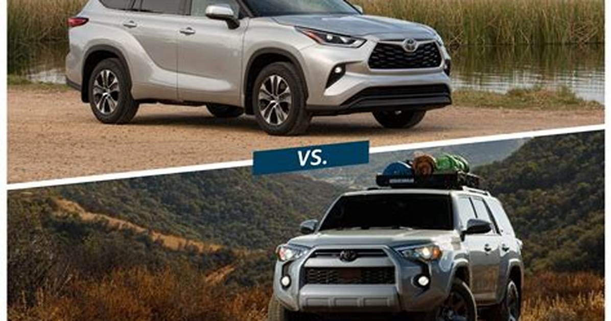 What's Bigger Highlander or 4Runner?