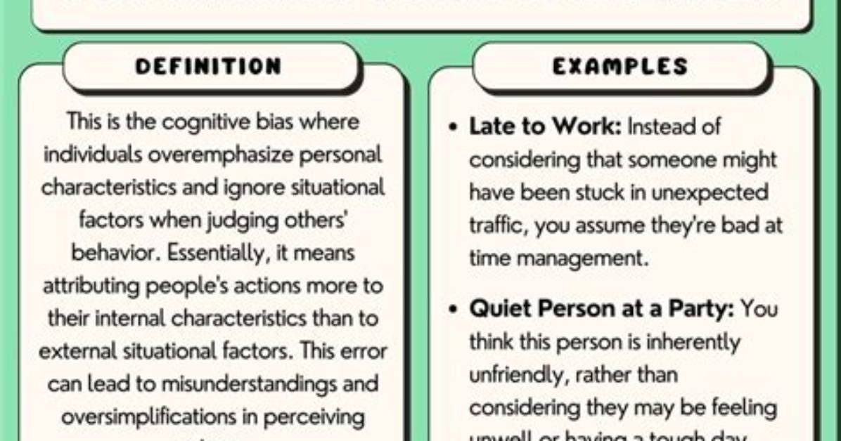 What's Fundamental Attribution Error?