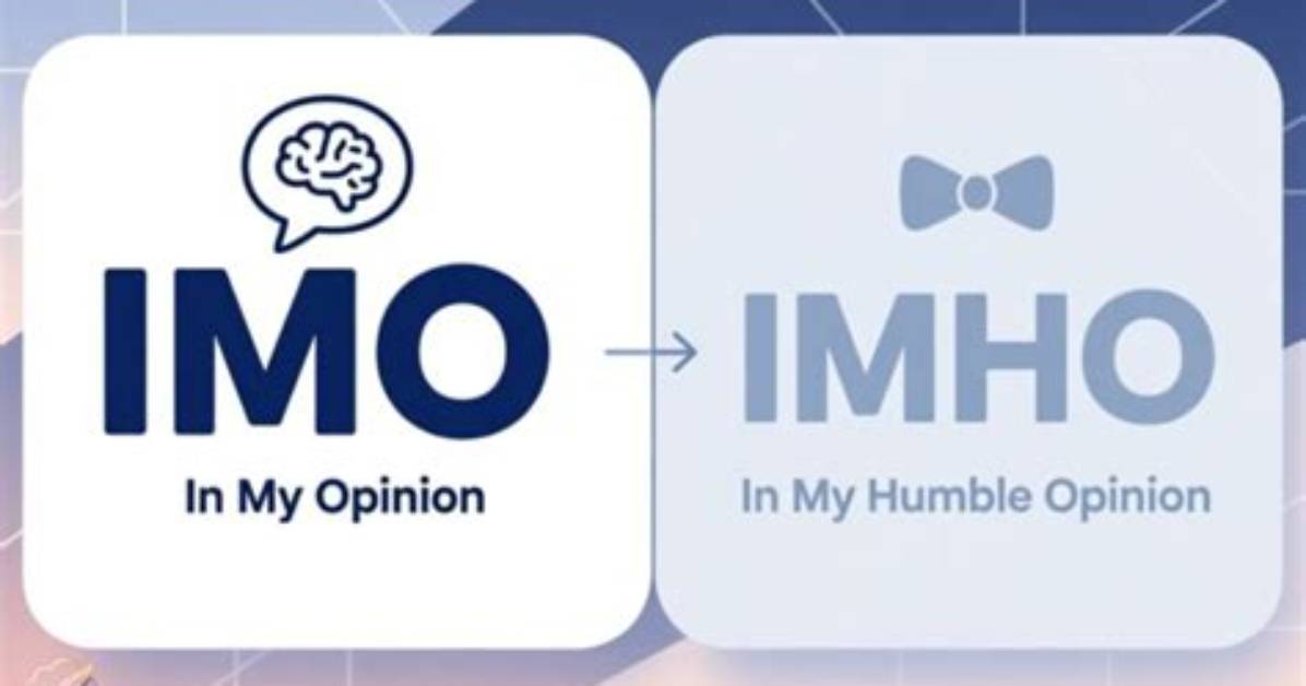 What's Imho Stand for?