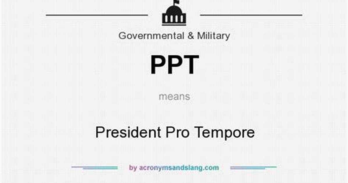 What's Pro Tempore Mean?