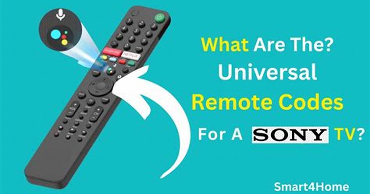 What's the Code for Sony Tv on Remote?