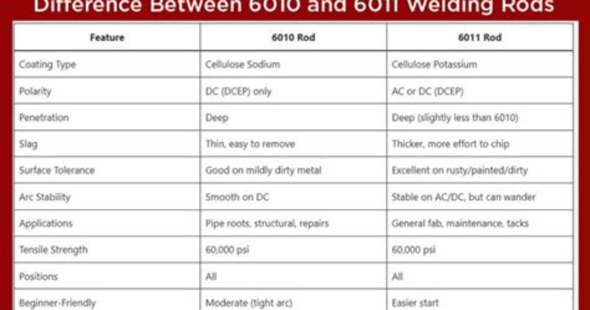 What’s the Difference Between 6011 and 7018?