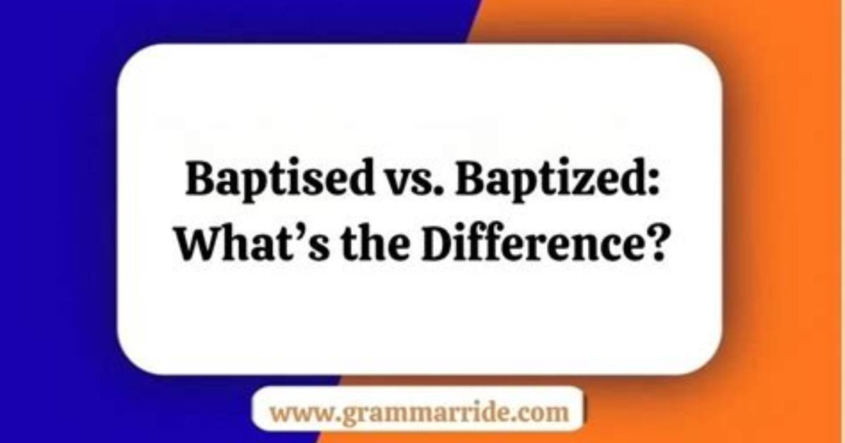 What's the Difference Between Being Baptised and Christened?