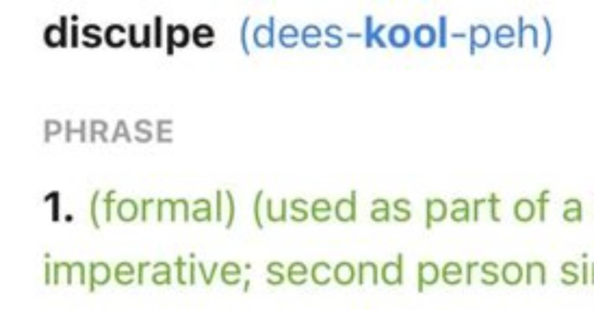 What's the Difference Between Disculpe and Lo Siento?