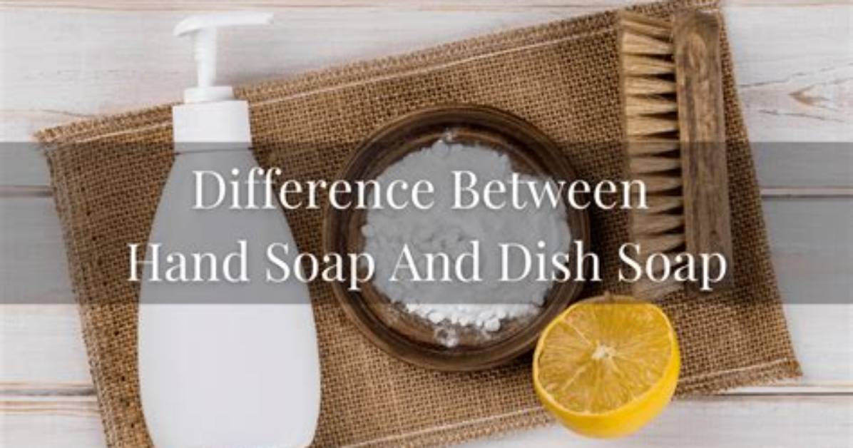 What's the Difference Between Dish Soap and Dish Detergent?