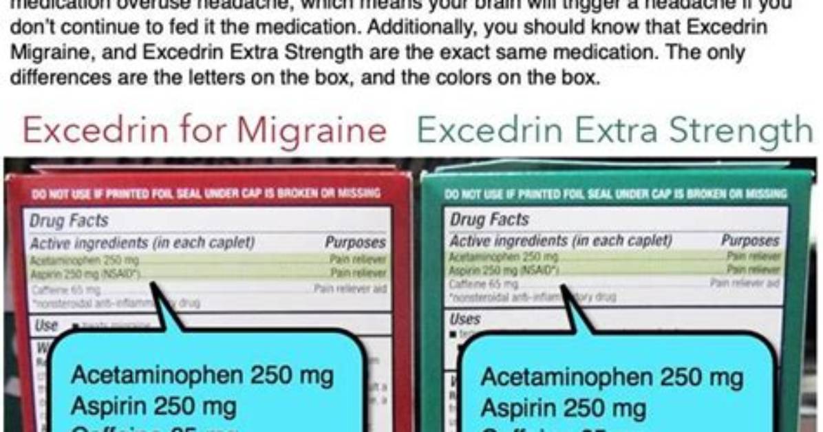 What's the Difference Between Excedrin and Excedrin Migraine?