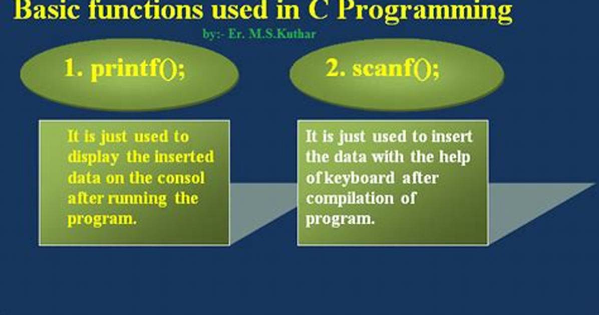 What's the Difference Between Printf and Printf_S in C?