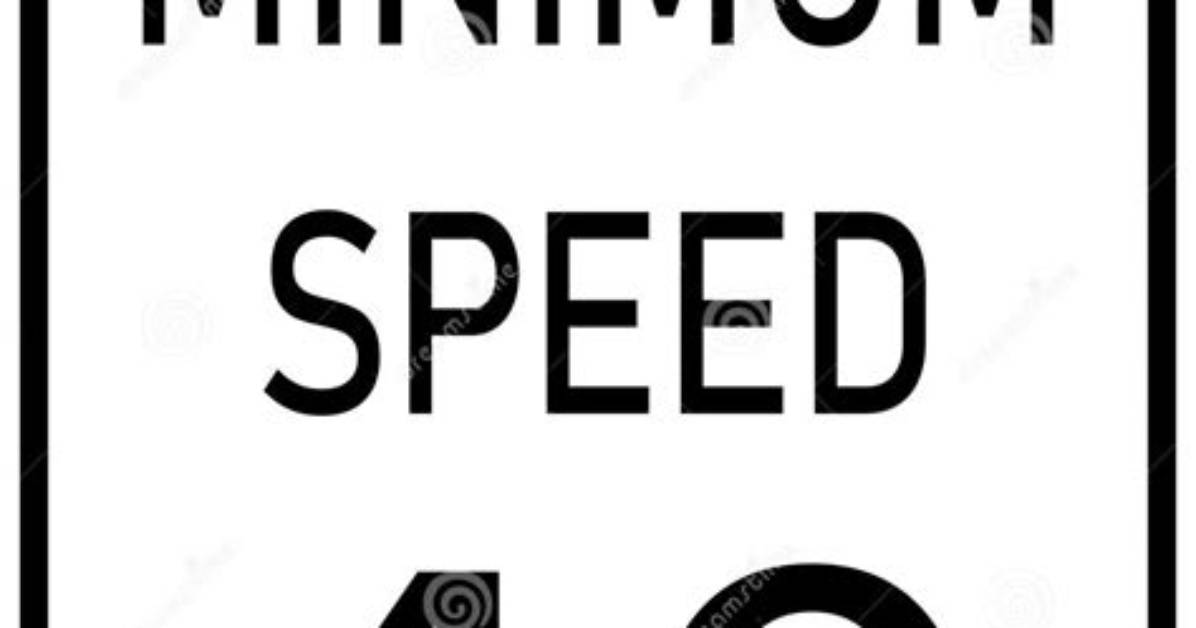 What's the Minimum Speed on a Highway?