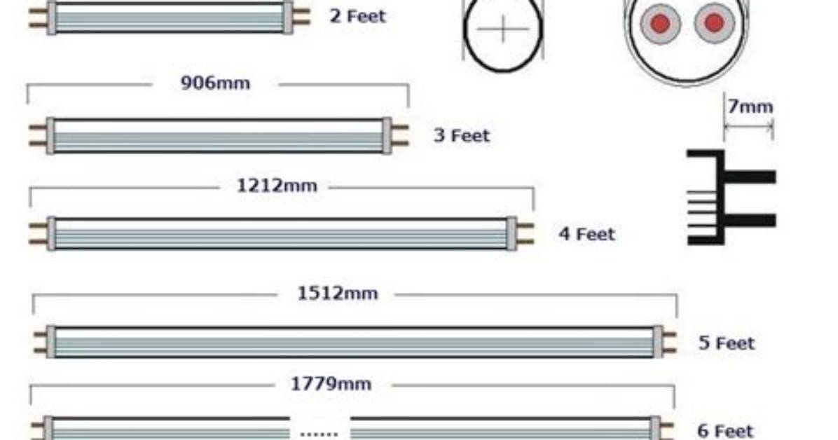 What Size Do Fluorescent Tubes Come In