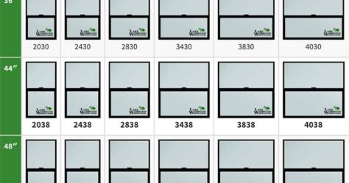 What Size Is a 6060 Window