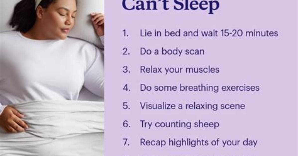 What to Do If U Can't Sleep?