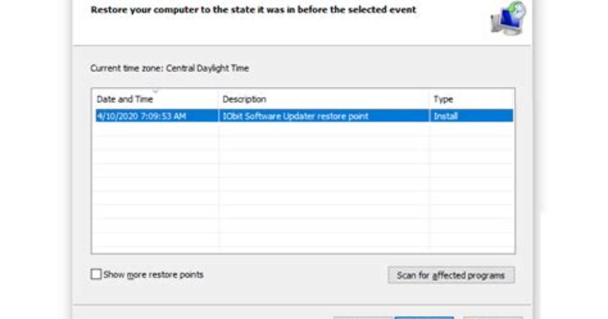 What Type of Data Does System Restore Leave Unaffected