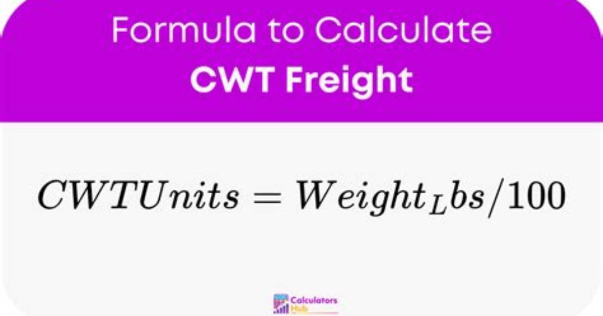 What Unit Is Cwt?