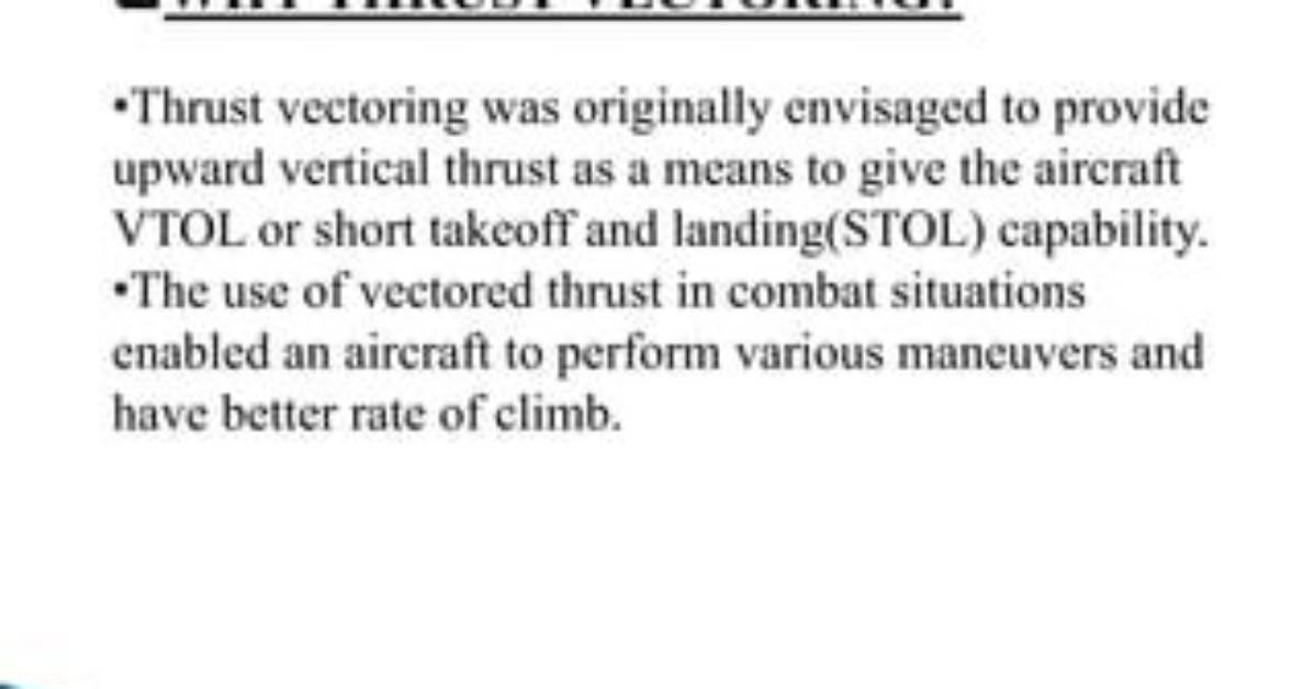 What Vectoring Means