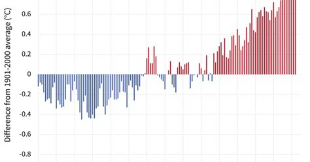 What Was the Average Global Temperature in 2018?