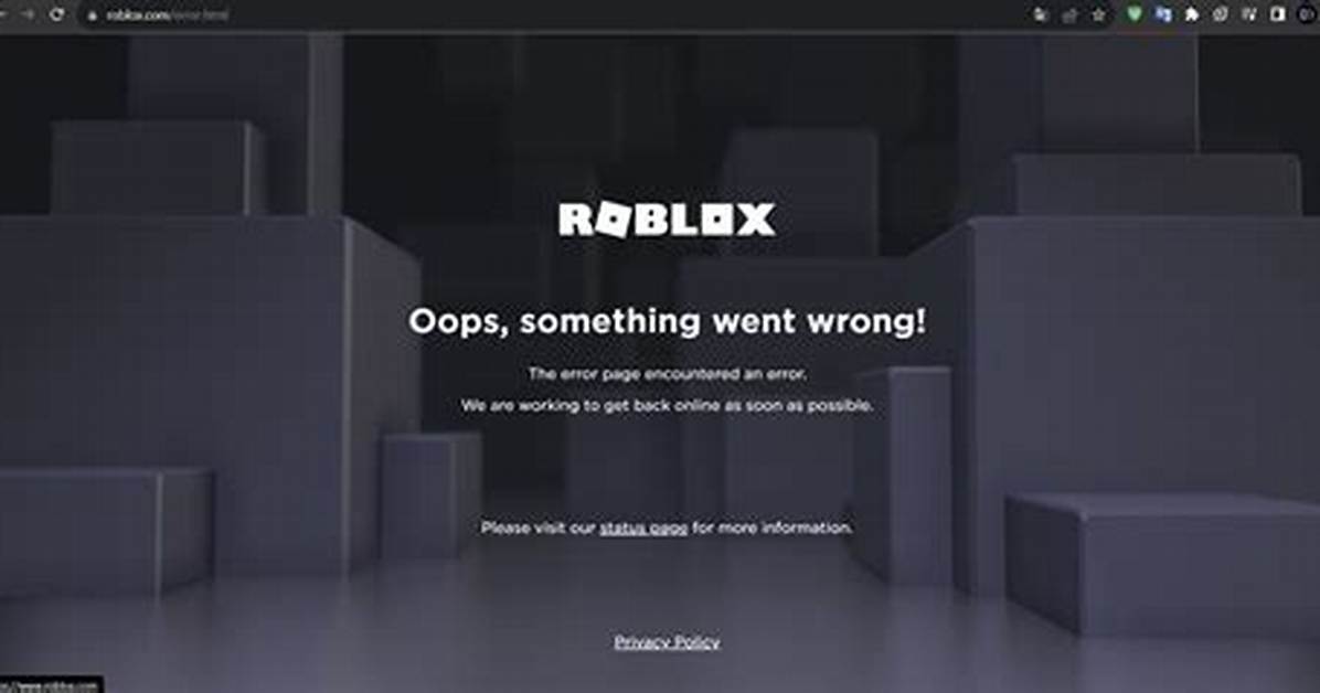 What Wrong with Roblox