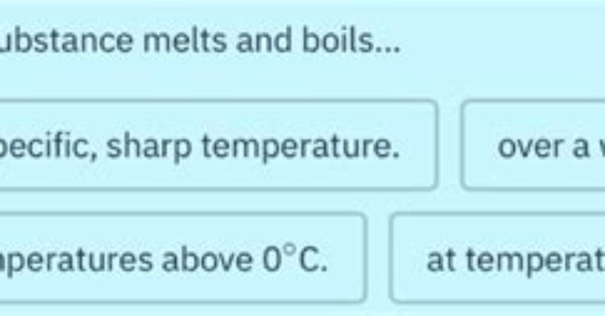 When a Substance Melts It Undergoes a Process Known As
