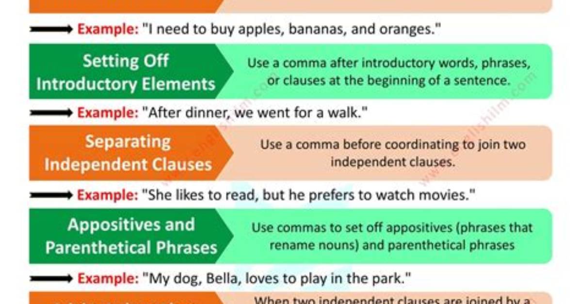 When Also Use a Comma?