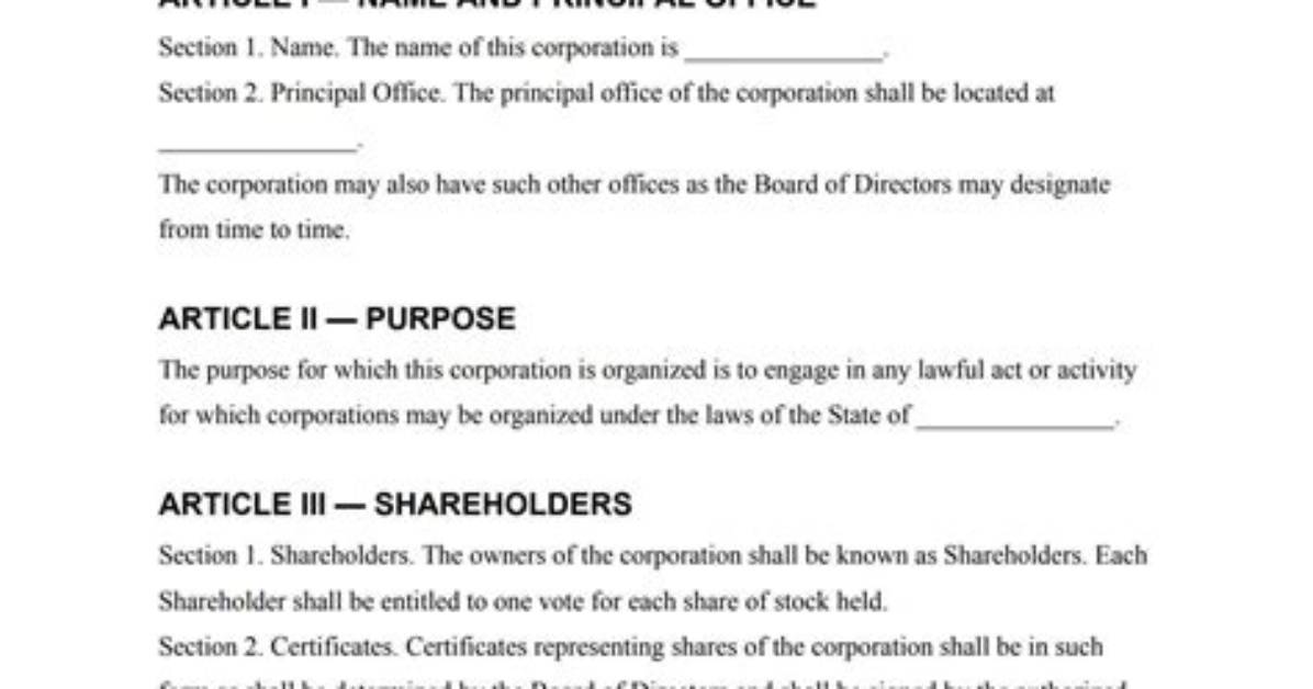 When Are Bylaws Used?