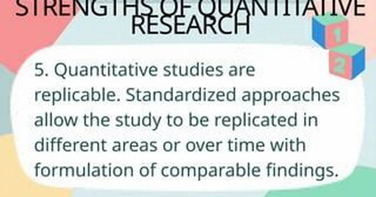When Are Quantitative Studies Replicable?