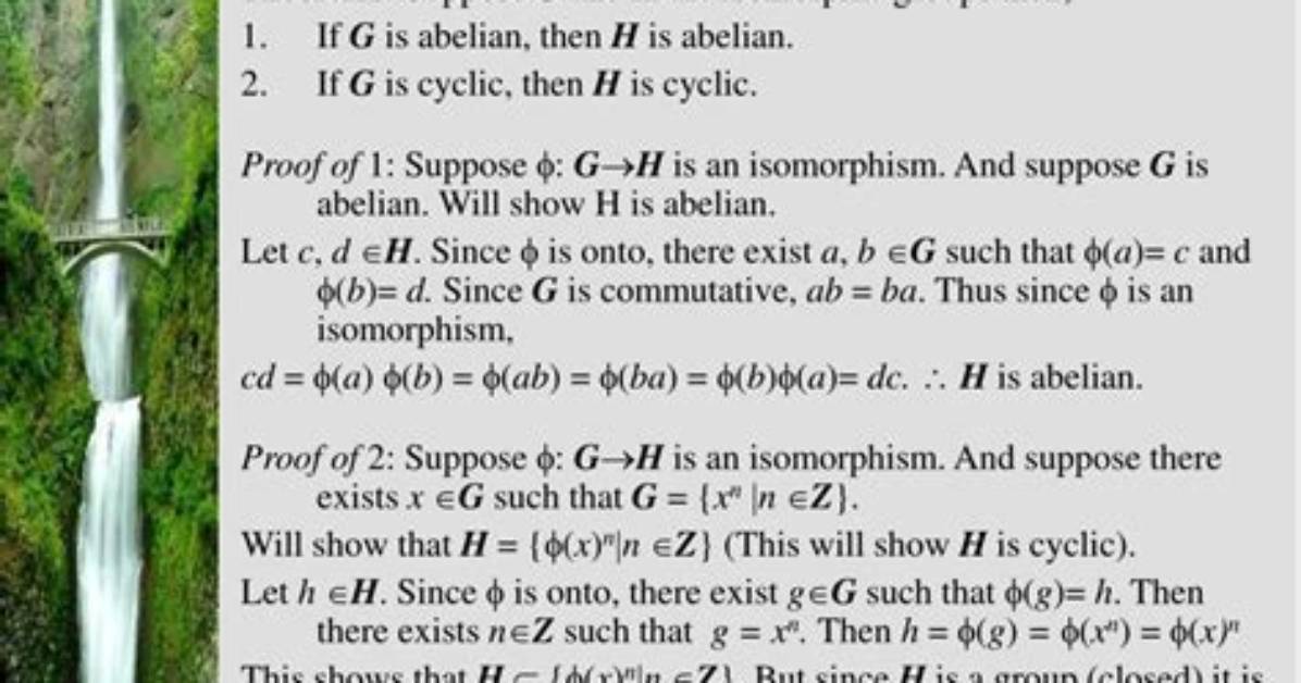 When Are Two Groups Isomorphic?