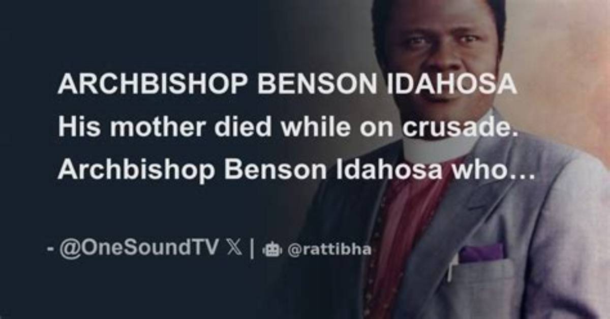 When Benson Idahosa Died?