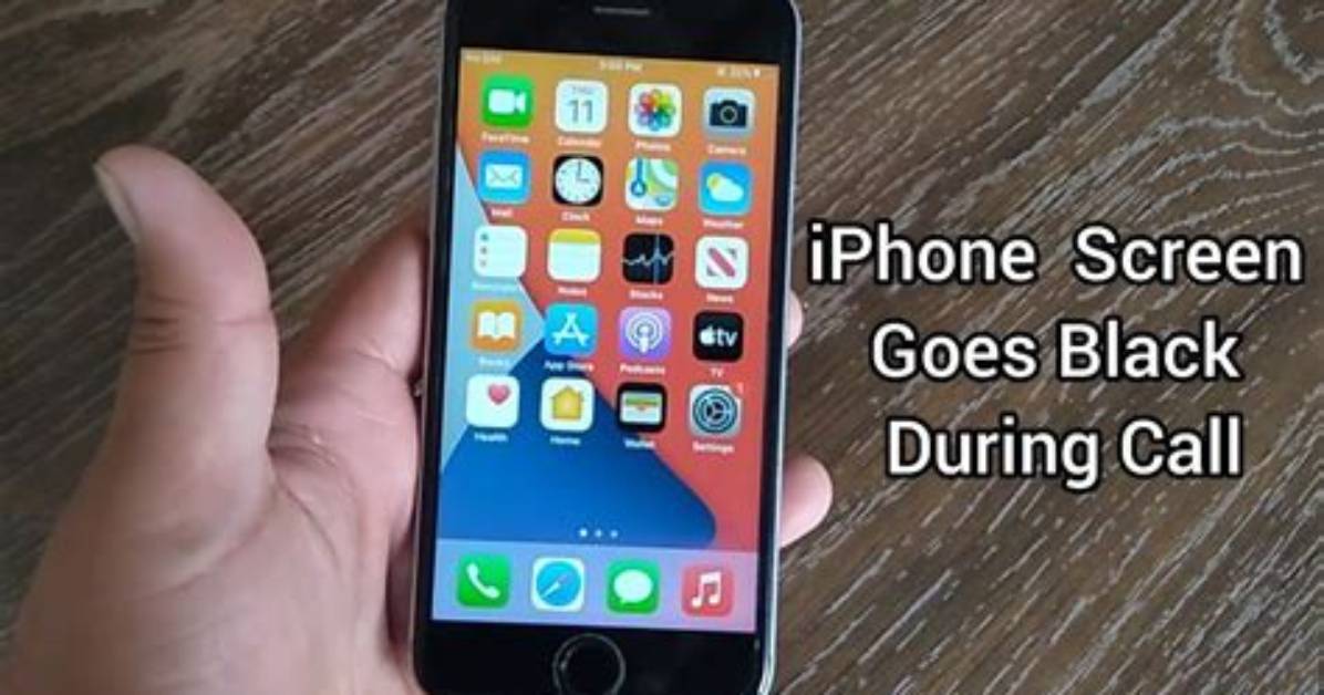 When Calling Screen Goes Black?