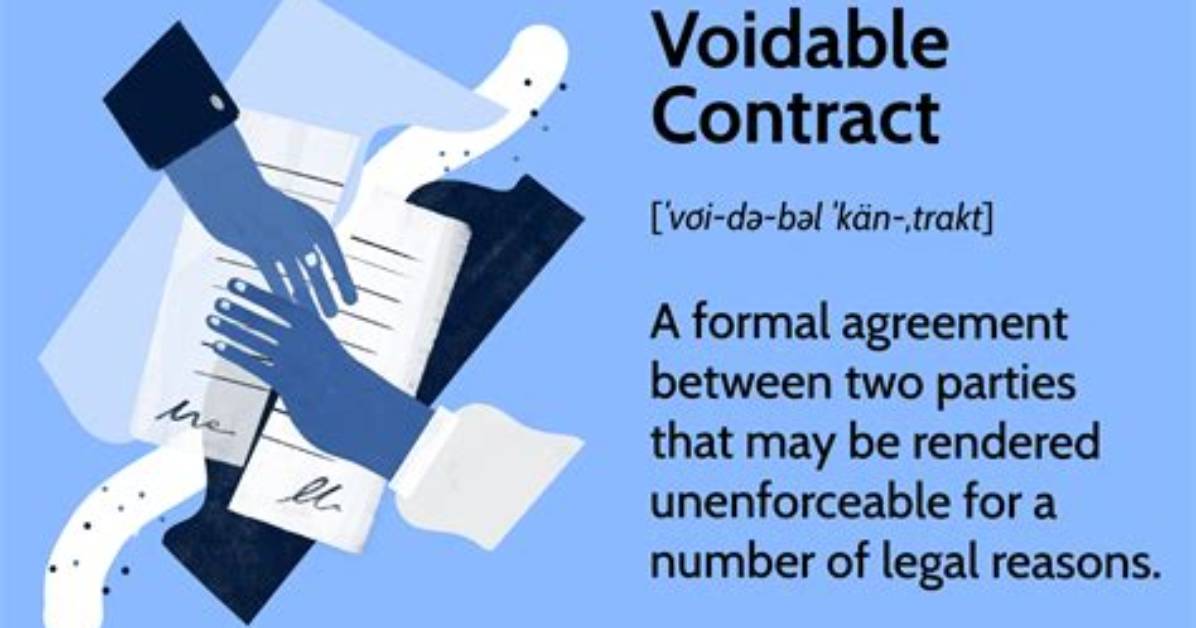 When Can a Contract Be Voidable?