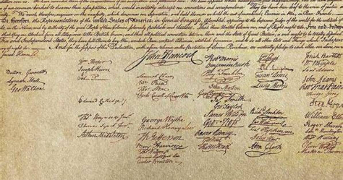 When Declaration of Independence Signed?