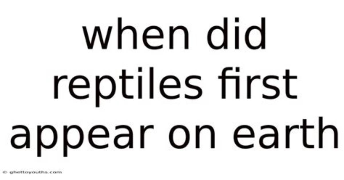 When Did Crocodiles First Appear on Earth?