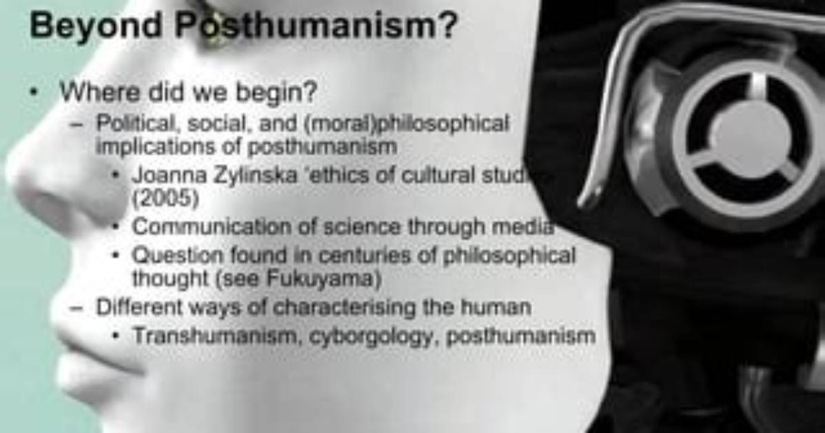 When Did Posthumanism Begin?