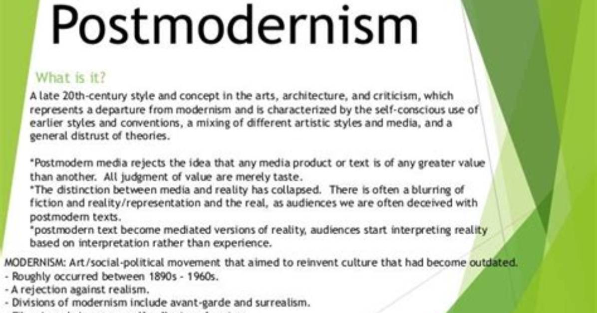 When Did Postmodernism Start?