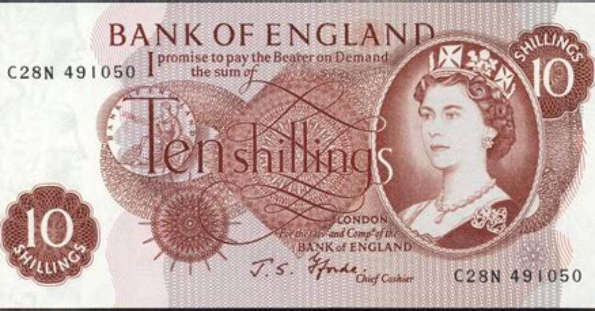 When Did Ten Shilling Note Withdrawn?