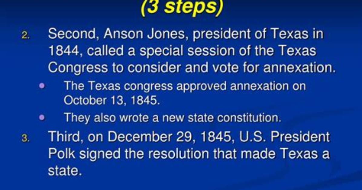 When Did Texas Became a State?