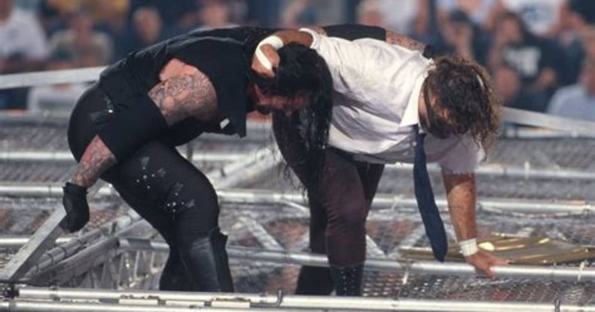 When Did Undertaker Throws Mankind off the Cage?