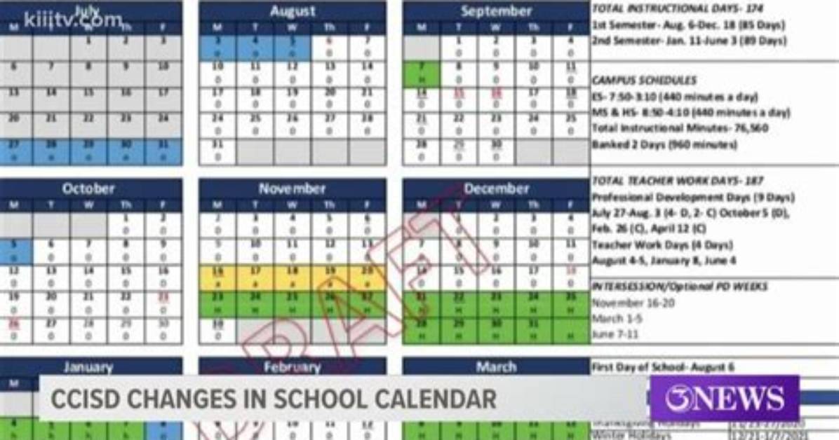 When Does Ccisd Start School 2021?