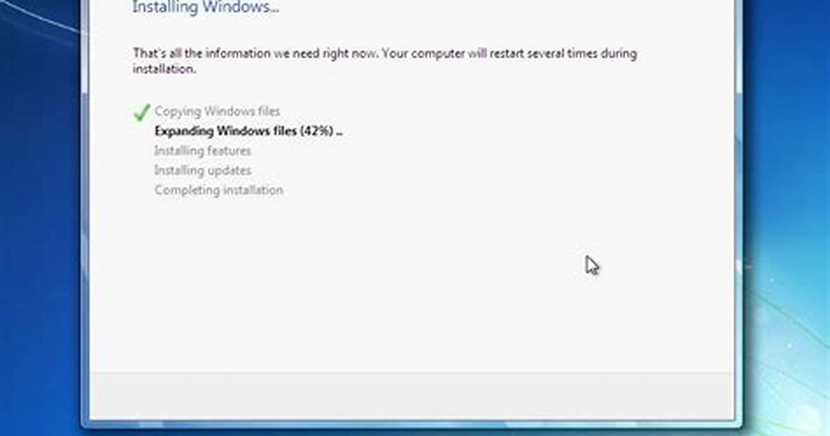 When Installing Windows 7 Should I Remove Usb?