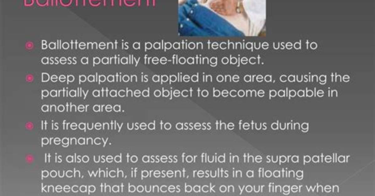 When Is Ballottement Used?