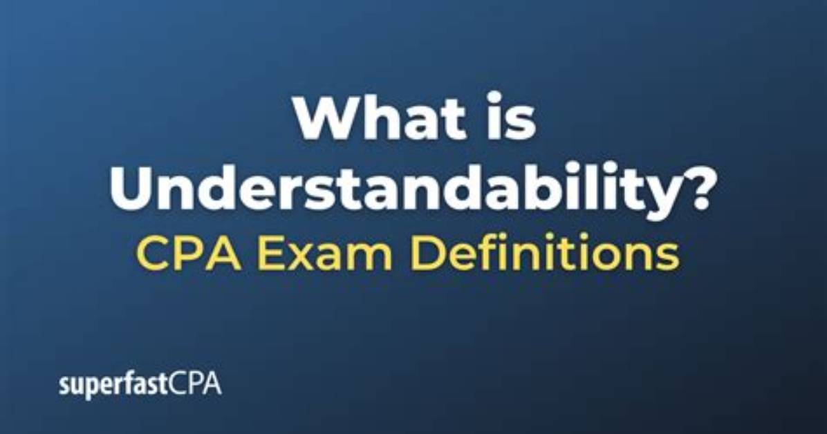 When Is Financial Information Considered Understandable?