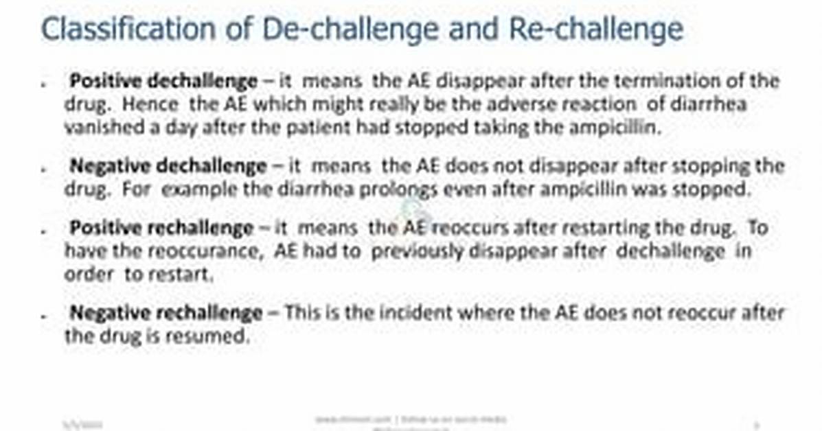 When Is Rechallenge Not Applicable?